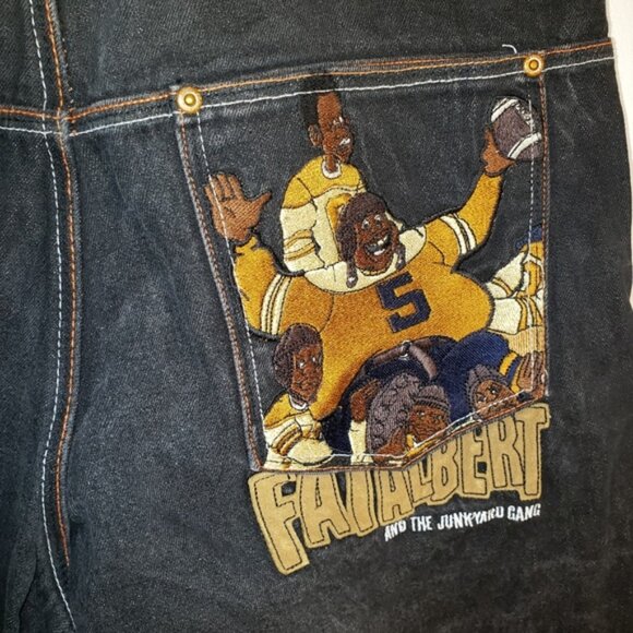 Platinum FUBU Fat Albert Shorts, Sz 34. Denim - Picture 3 of 8